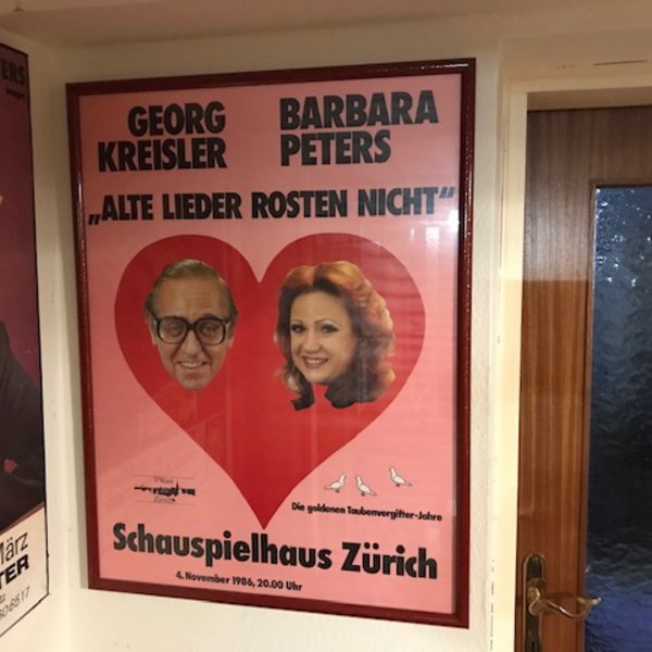 Georg Kreisler & Barbara Kreisler-Peters :: Plakat: Alte Lieder rosten nicht
